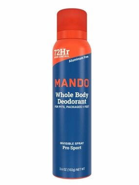 MANDO Whole Body Deodorant - Blue & Red Spray